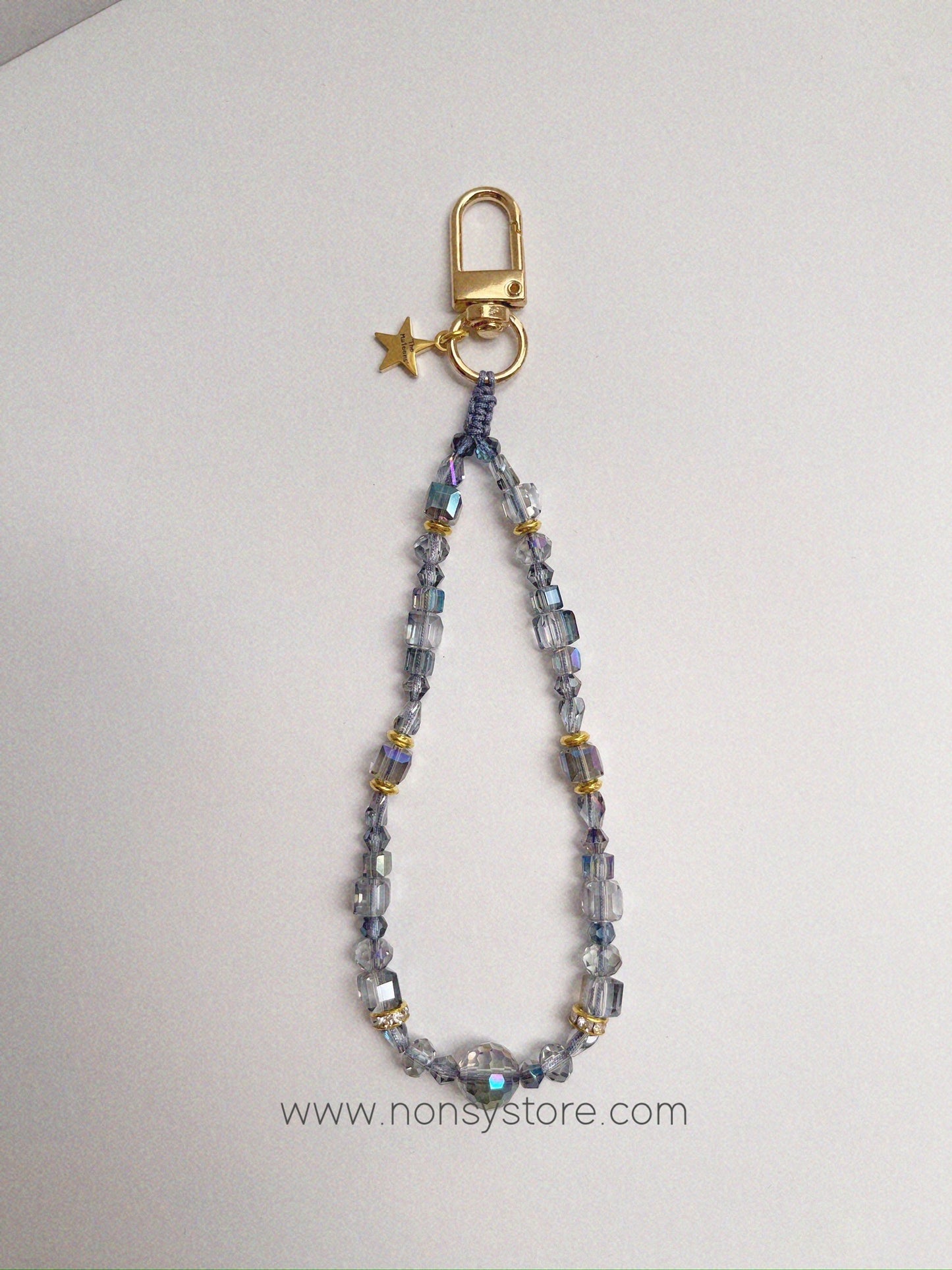 Crystal Blue Wristlet & Phone Charm