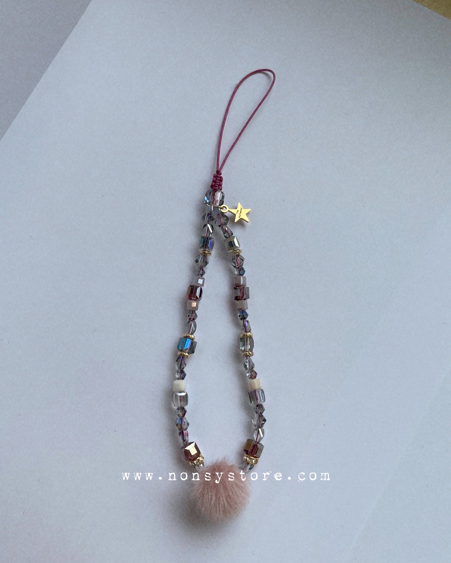 Crystal Taffy Phone Charm - w/ Furball