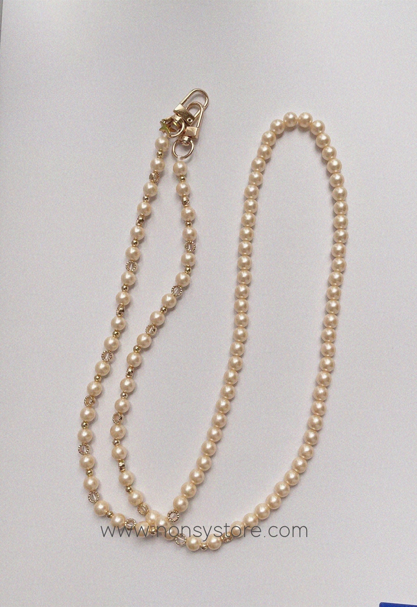 Luxe Pearl Crossbody Phone Chain