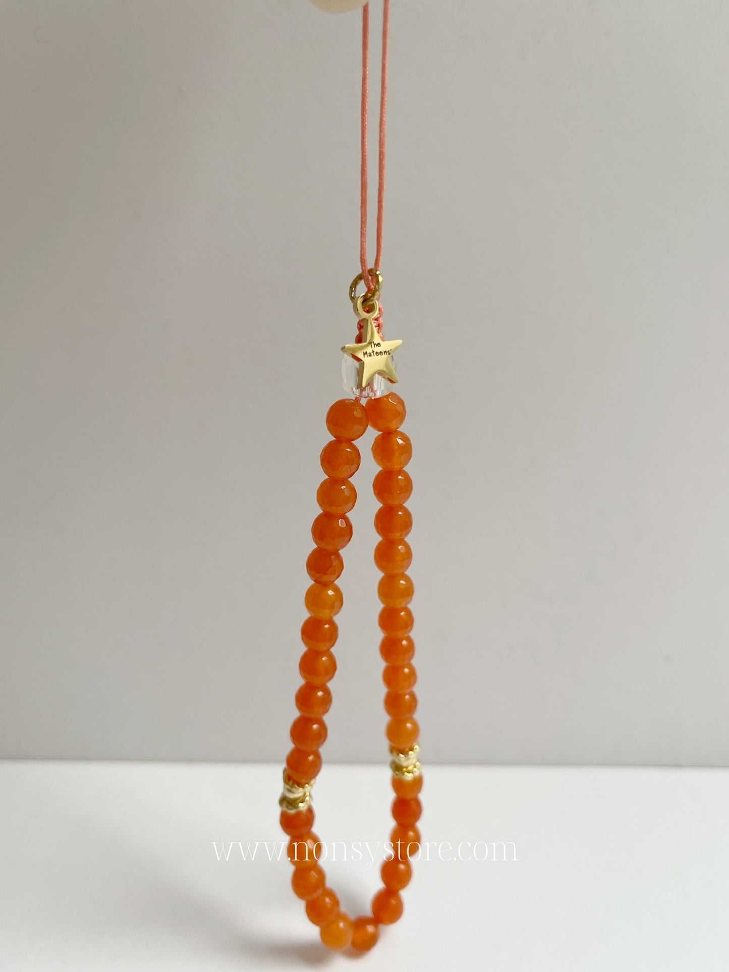 Amber Glow Tasbih Wristlet & Phone Charm