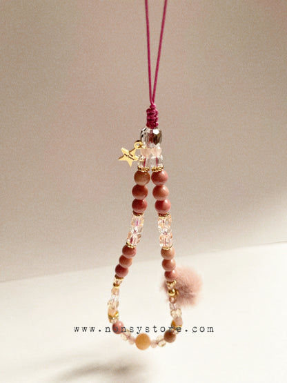 Blush & Gold Luxe Phone Charm