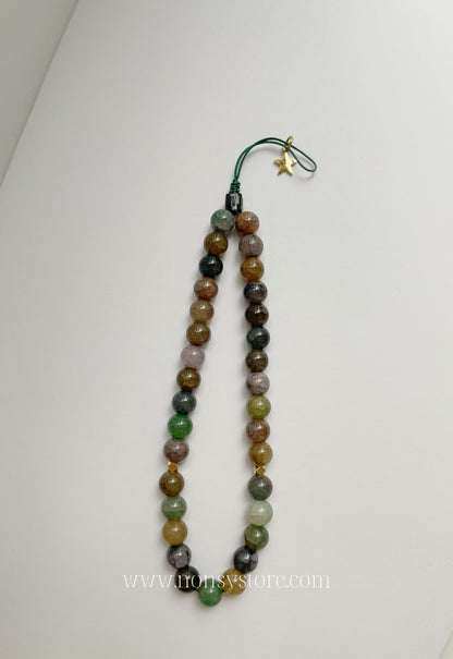 Earth Reverie Jumbo Tasbih Wristlet & Phone Charm