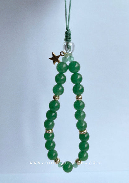 Evergreen Jade Phone Charm