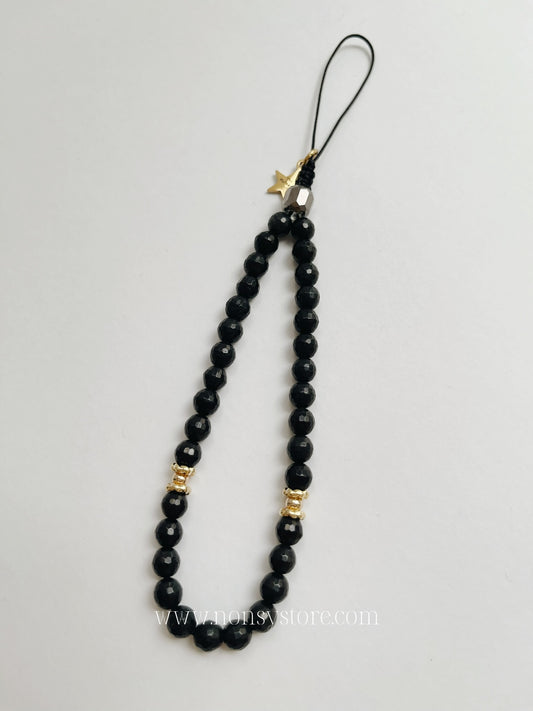 Midnight Elegance Tasbih Wristlet & Phone Charm