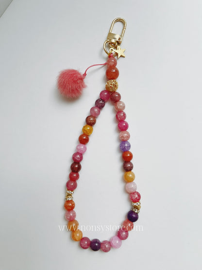 Sunset Bloom Tasbih Wristlet & Phone Charm