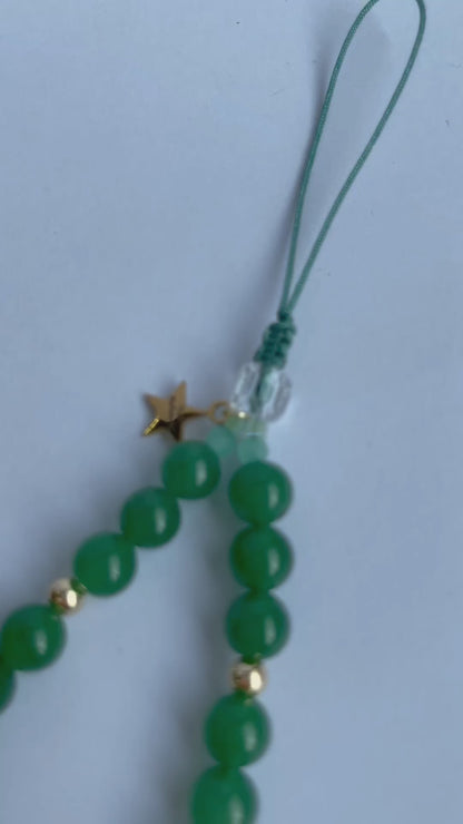 Evergreen Jade Phone Charm