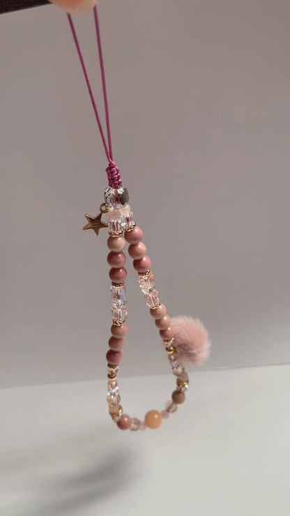 Blush & Gold Luxe Phone Charm